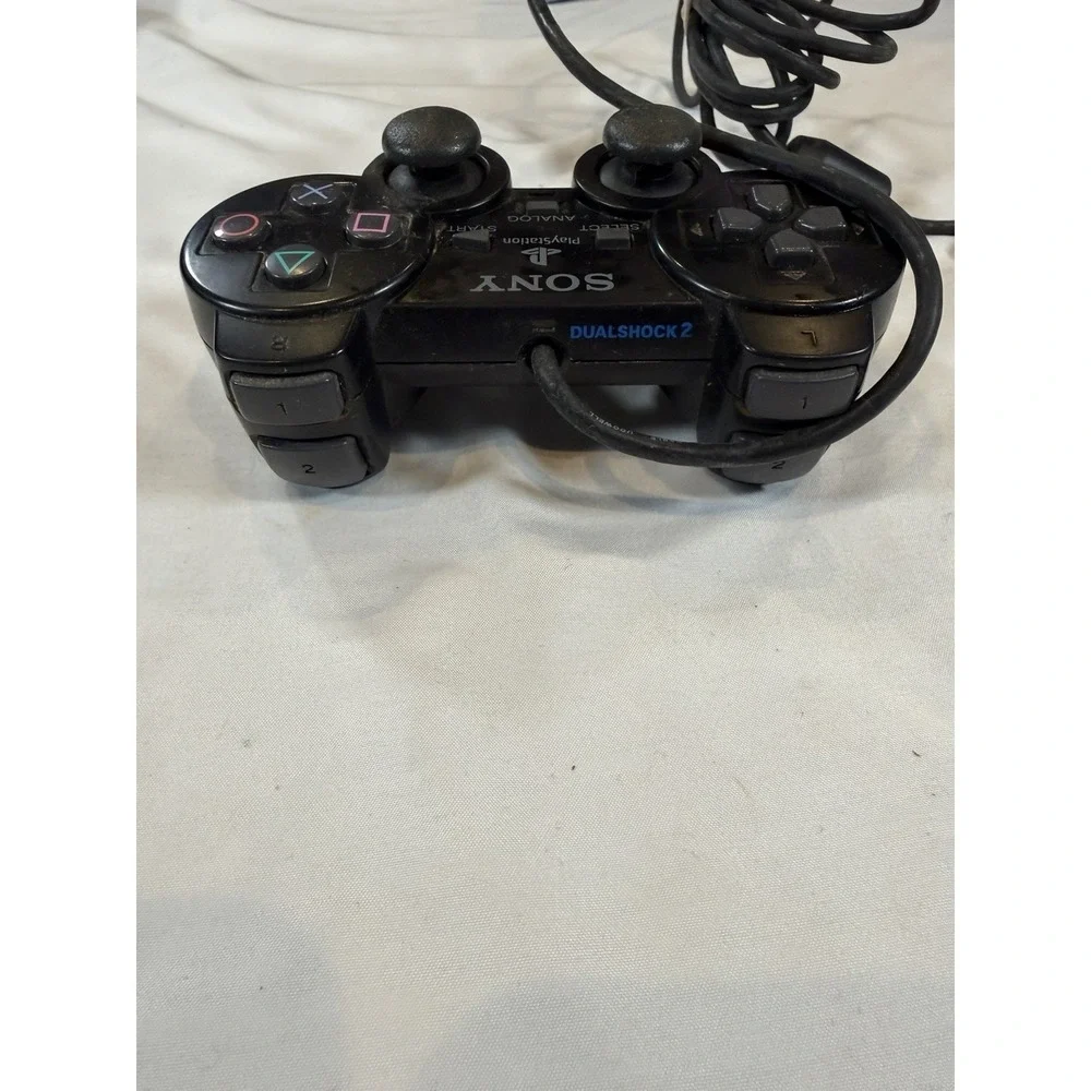 Sony PlayStation DualShock‎ Controller Black PS1 PS2 OEM Analog Untested
